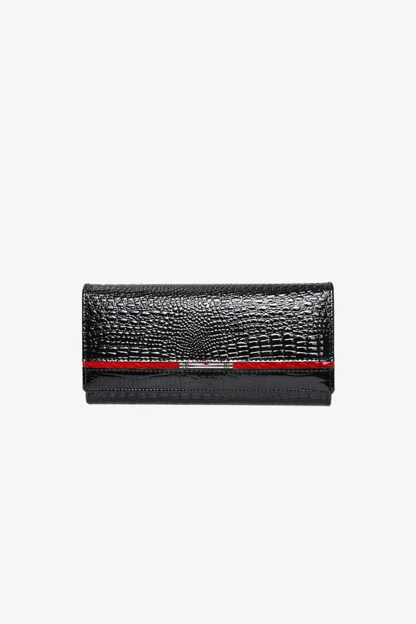 Cartera de piel de cocodrilo para mujer: sofisticación con un ajuste perfecto