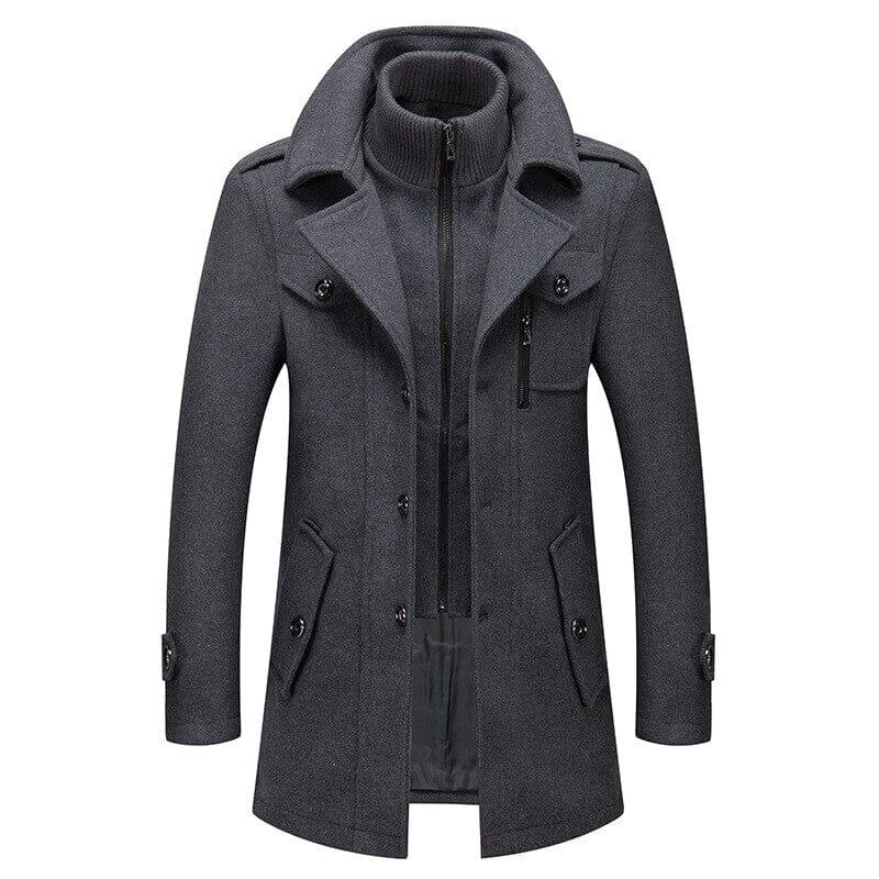 Elegant European Men's Coat – Modern Design with a Classic Touch