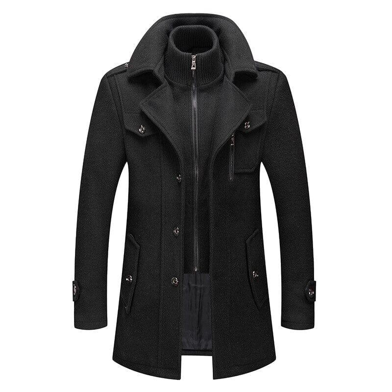 Elegant European Men's Coat – Modern Design with a Classic Touch
