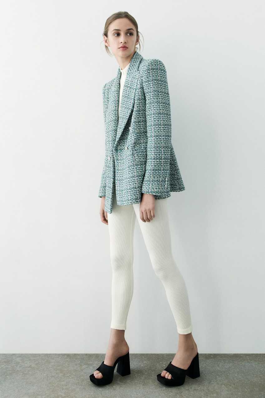 Blazer Tweed Verde Multicolorido – Visual encantador para brilhar - Sundian