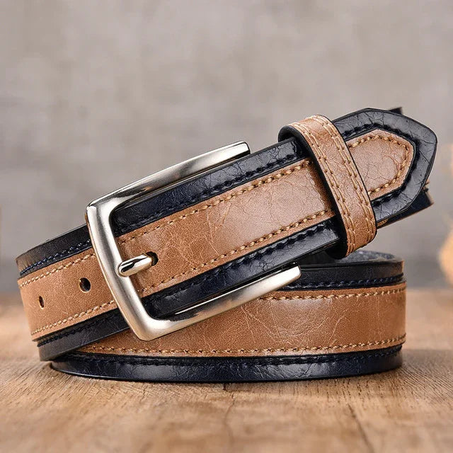 Classic Vintage Men's Leather Belt