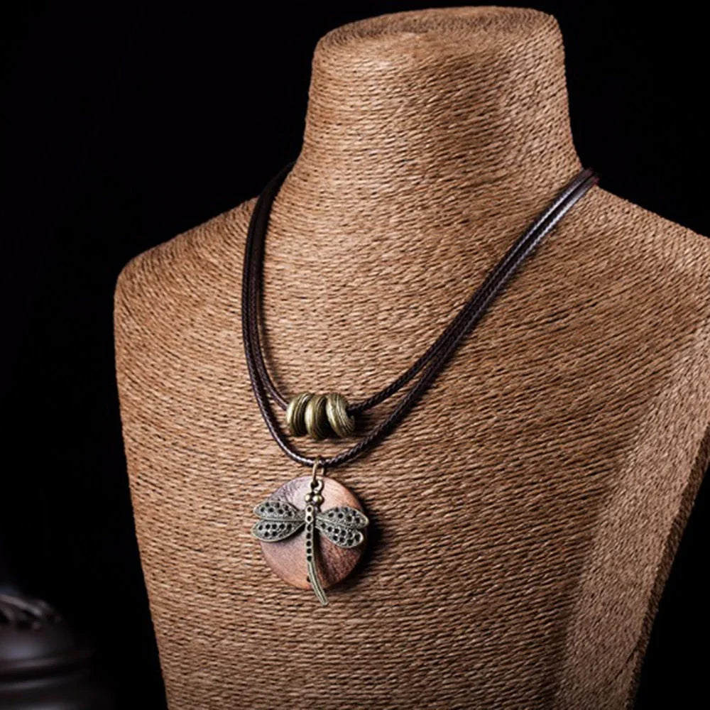 Women's Choker Necklace - Dragonfly