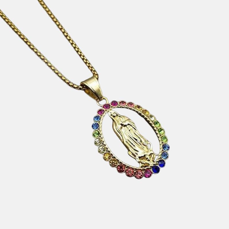 Collar de la Virgen María Multicolor - Vitral