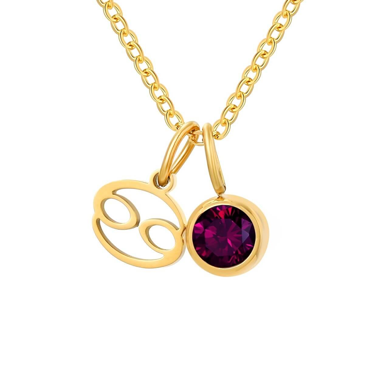Colar Signos com Pedra Banhado em Ouro 18k - Sundian - Sundian