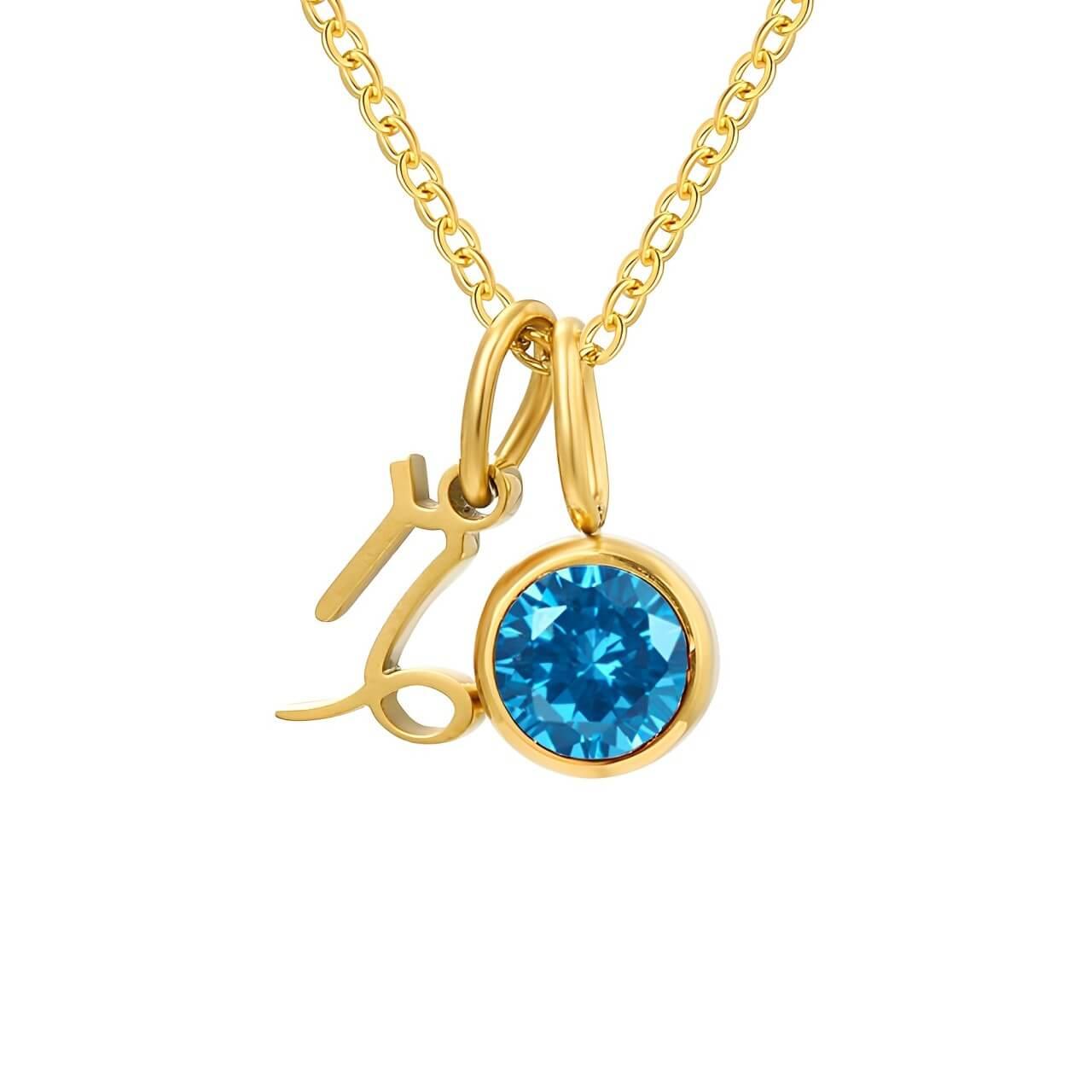 Colar Signos com Pedra Banhado em Ouro 18k - Sundian - Sundian