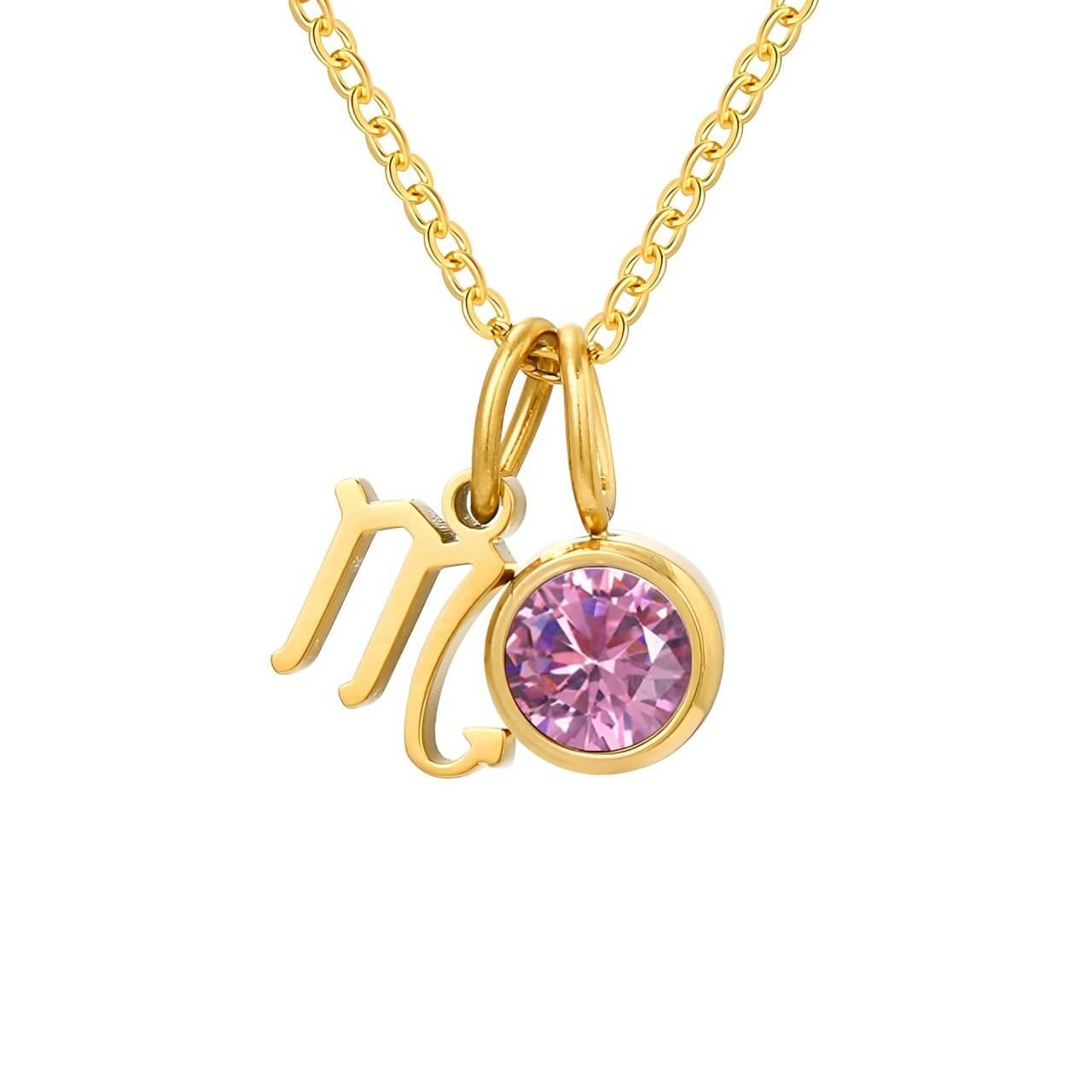 Colar Signos com Pedra Banhado em Ouro 18k - Sundian - Sundian