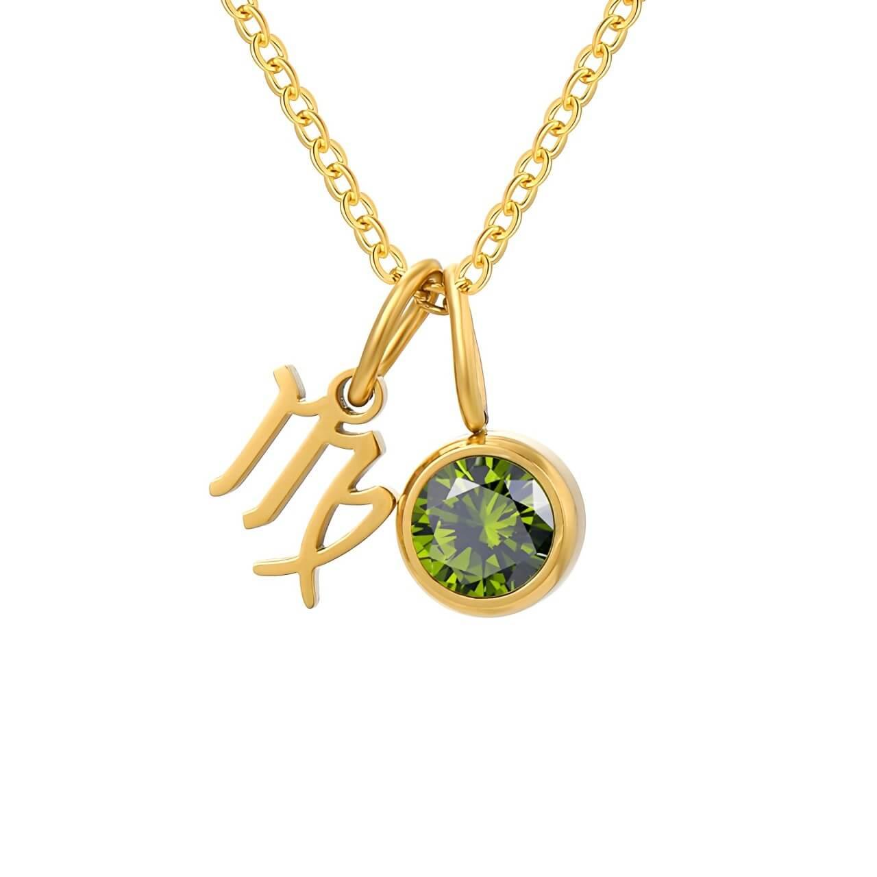Colar Signos com Pedra Banhado em Ouro 18k - Sundian - Sundian