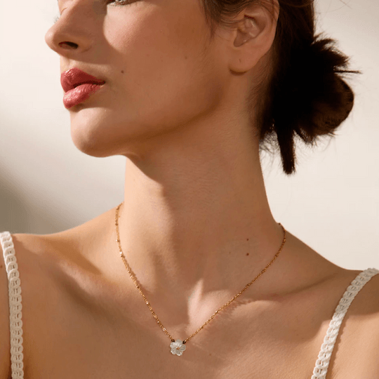 Colar com Pingente Flor Natural - Sundian - Sundian