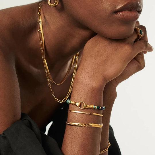 Colar Mix Banhado a Ouro 18k - Sundian - Sundian