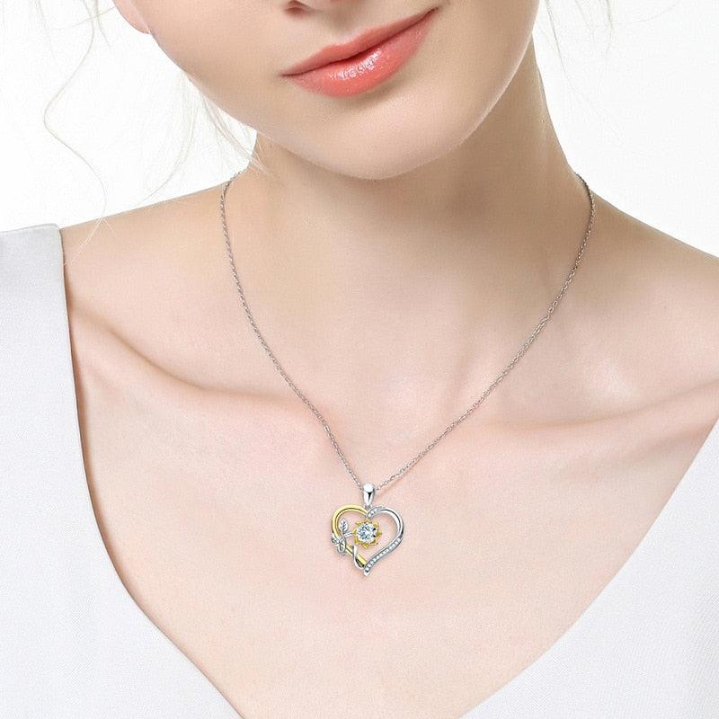 Colar Paixão Eterna Moissanite em Prata Banhado a Ouro 18k - Sundian - Sundian