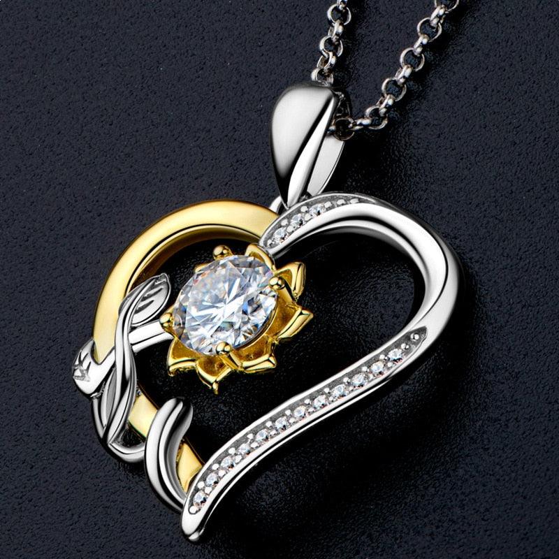 Colar Paixão Eterna Moissanite em Prata Banhado a Ouro 18k - Sundian - Sundian