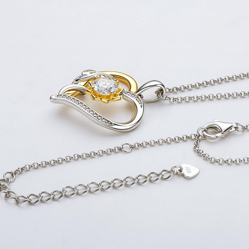 Colar Paixão Eterna Moissanite em Prata Banhado a Ouro 18k - Sundian - Sundian