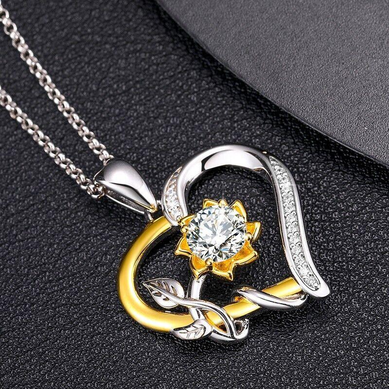 Colar Paixão Eterna Moissanite em Prata Banhado a Ouro 18k - Sundian - Sundian