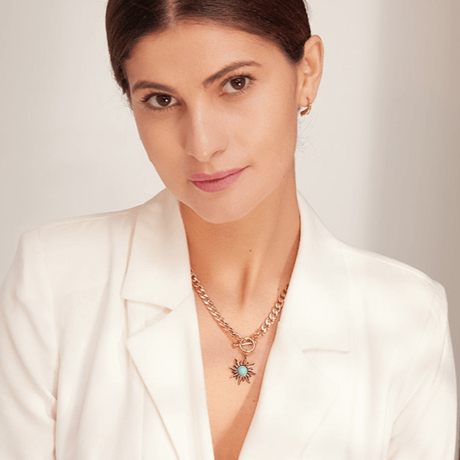 Colar Pingente Sol Banhado a Ouro 18k - Sundian - Sundian