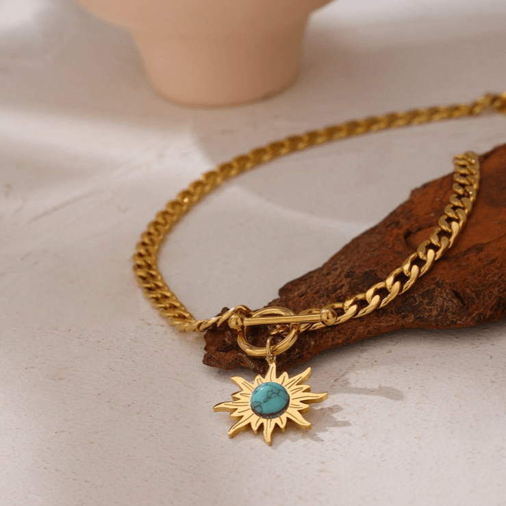Colar Pingente Sol Banhado a Ouro 18k - Sundian - Sundian