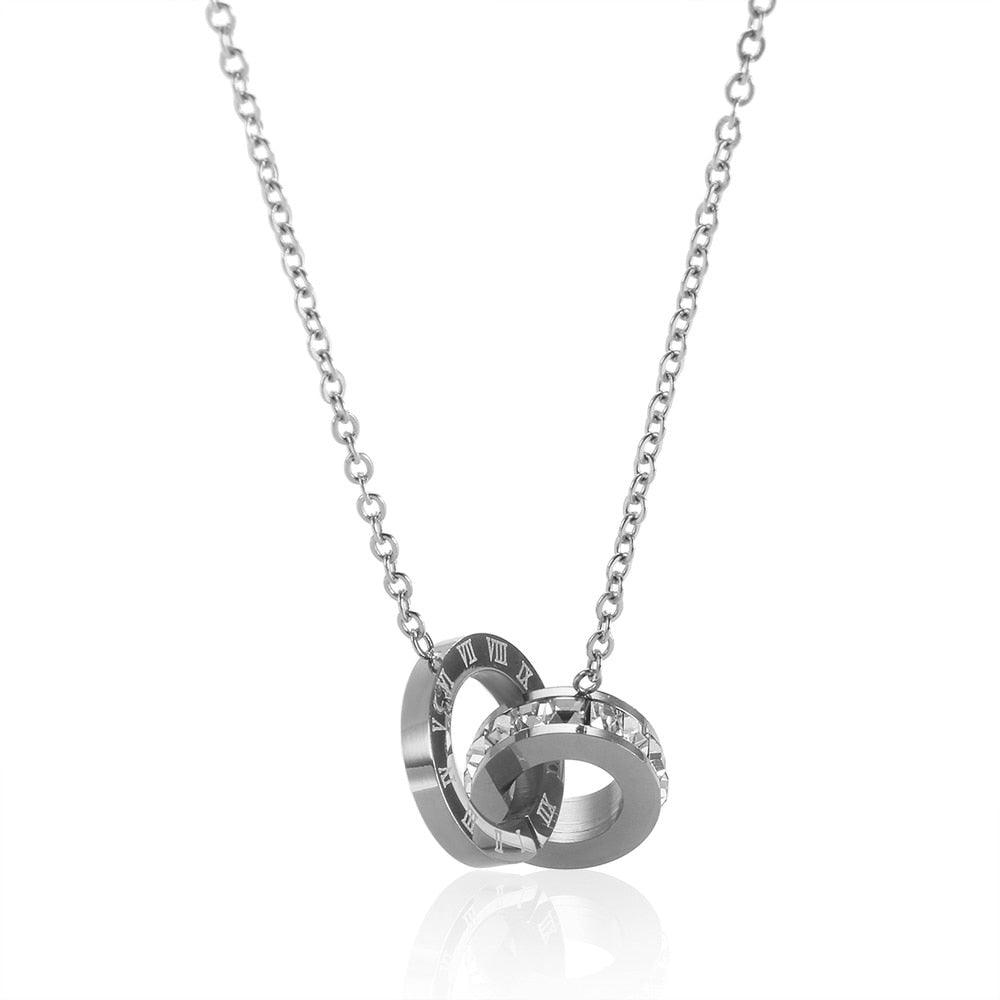 Colar Romano com Pedra Zircônia Banhado em Ouro 18k - Sundian - Sundian