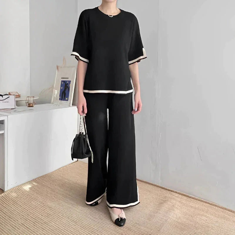 Conjunto de punto para mujer de nueva temporada: tacto suave y aspecto encantador.