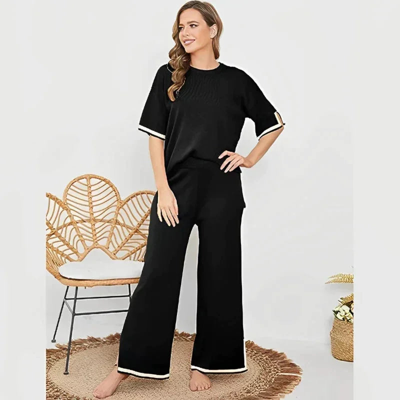 Conjunto de punto para mujer de nueva temporada: tacto suave y aspecto encantador.
