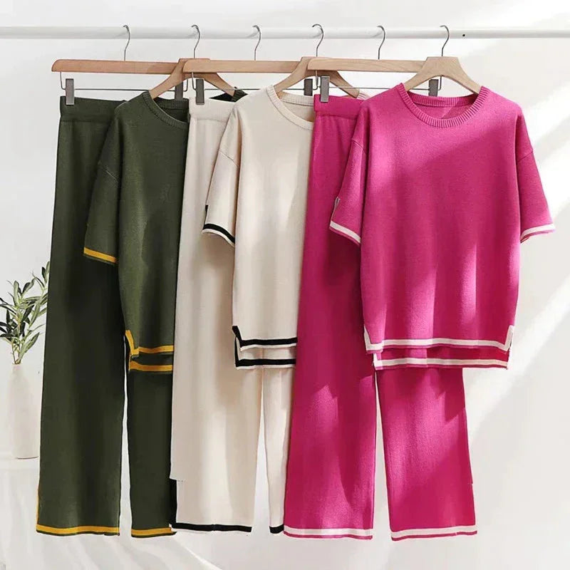 Conjunto de punto para mujer de nueva temporada: tacto suave y aspecto encantador.