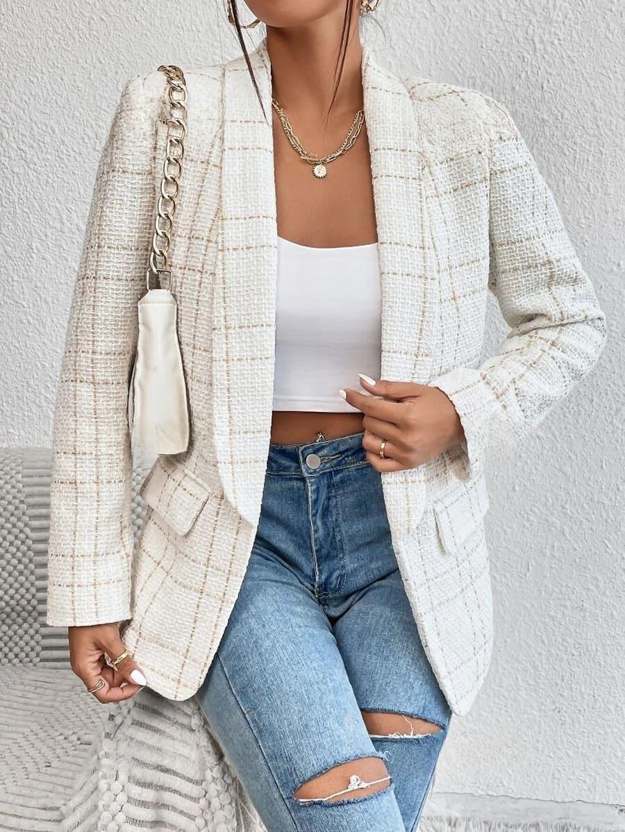 Blazer Feminino Casual em Linho Elegância Sutil - Sundian
