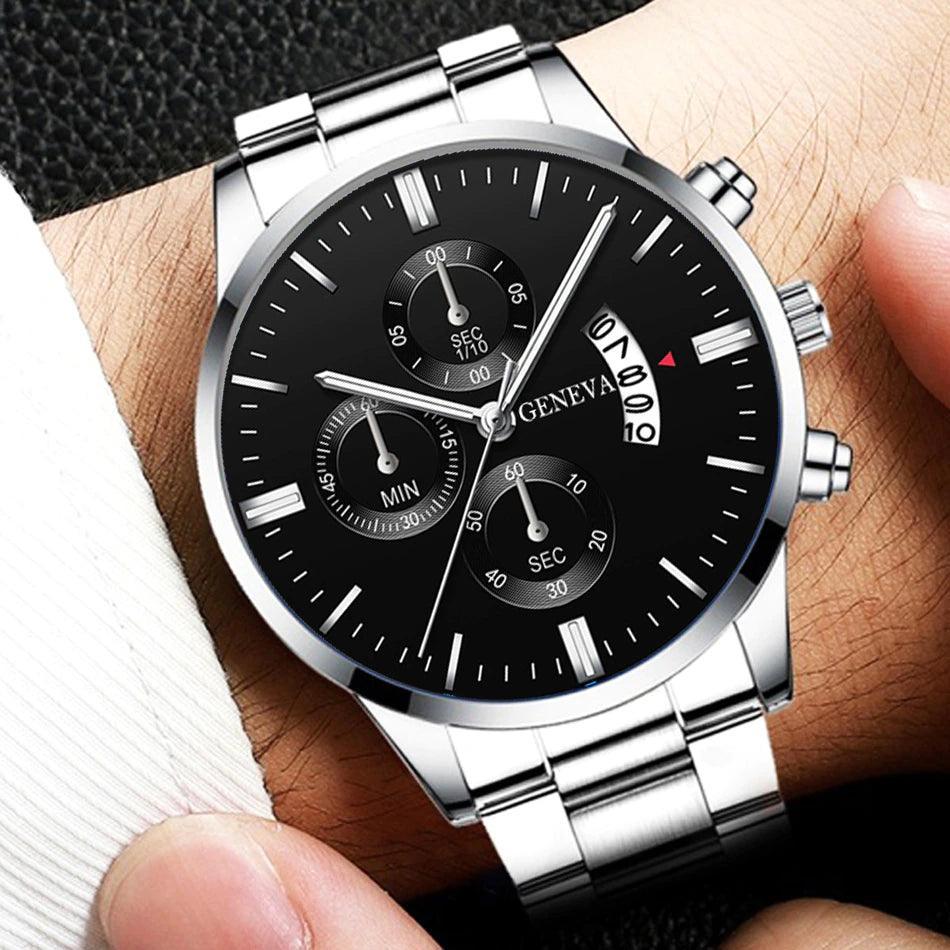 Men's Watch - Geneva Black