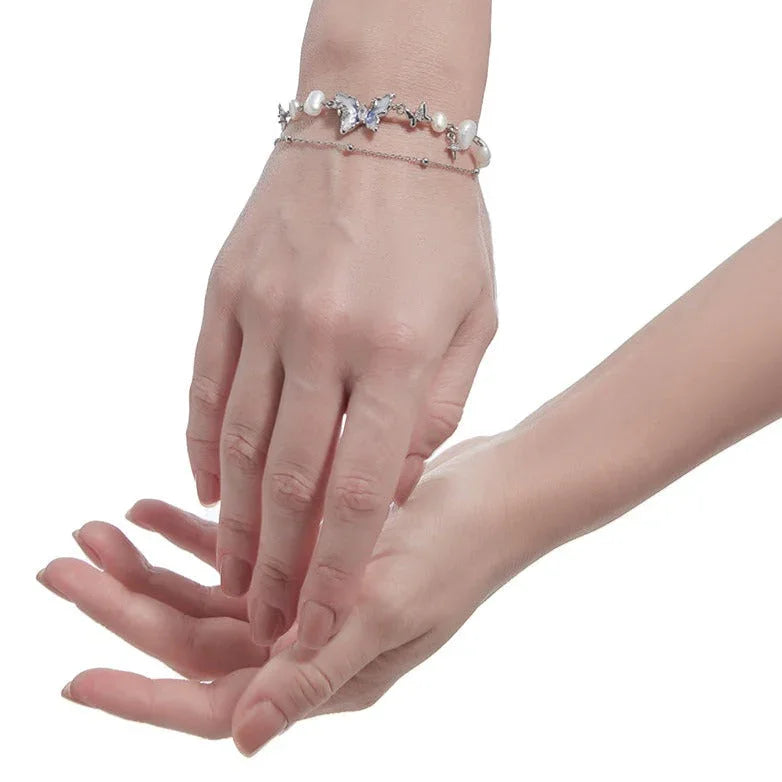 Pulsera Mariposa Espacial - Ajustable