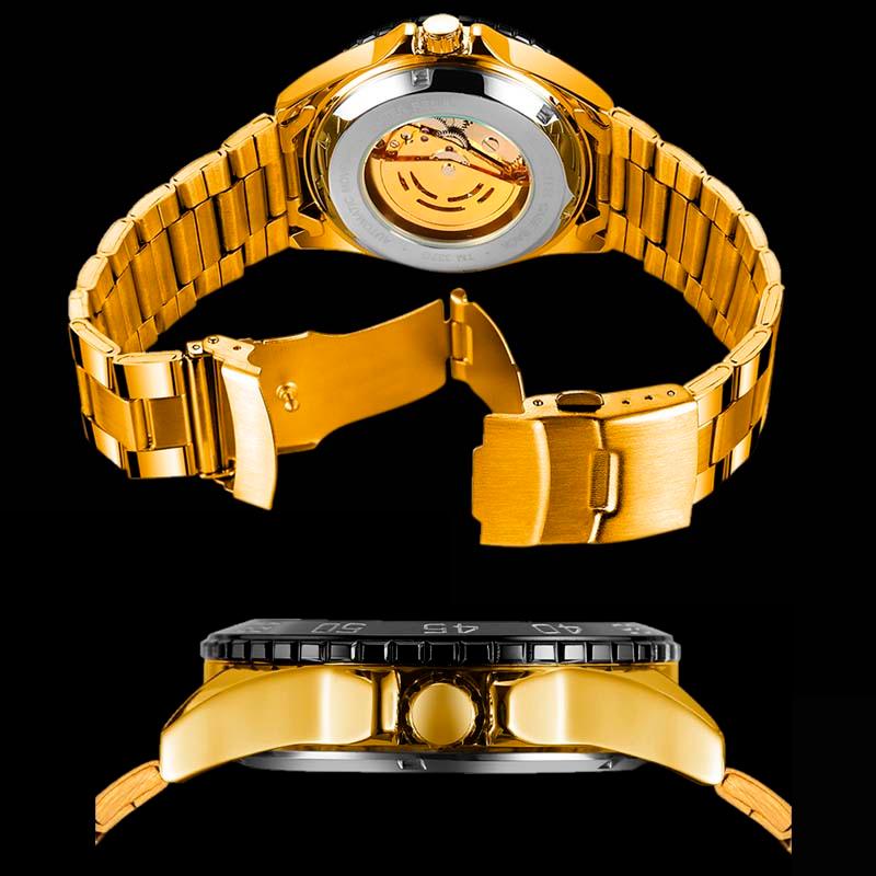 Relógio Masculino Diamond Estrela Luxo Skeleton - Sundian - Sundian