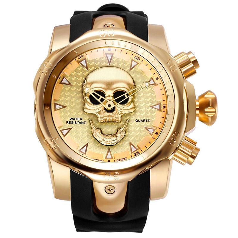 Relógio Masculino Crânio Big Dial 3D - Sundian - Sundian