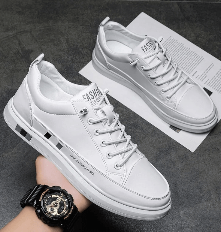 Tênis Masculino Flat - Couro Legítimo - Sundian - Sundian