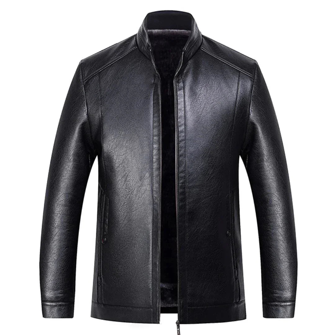 Jaqueta Masculina de Couro – Design moderno com toque clássico