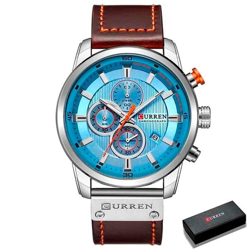 Relógio Masculino de Couro Curren Classic - Sundian - Sundian