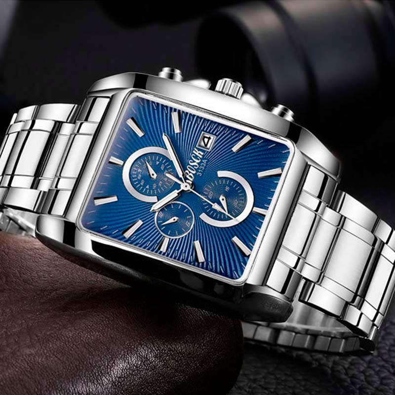 Relógio Masculino Square Big Dial Bosck - Sundian - Sundian