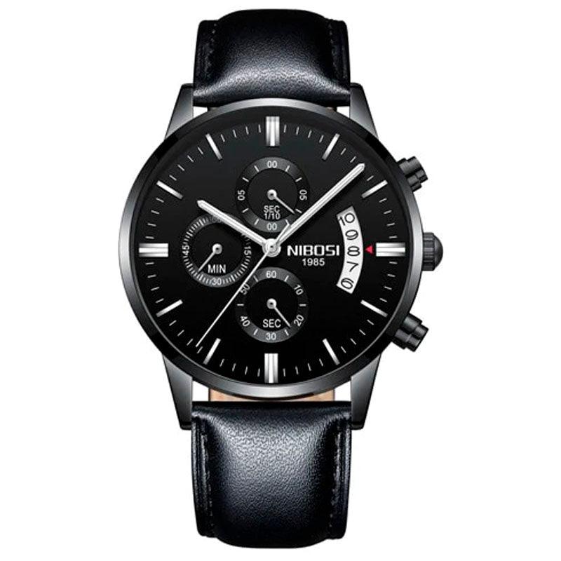 Relógio Masculino Nibosi Luxo Couro - Sundian - Sundian