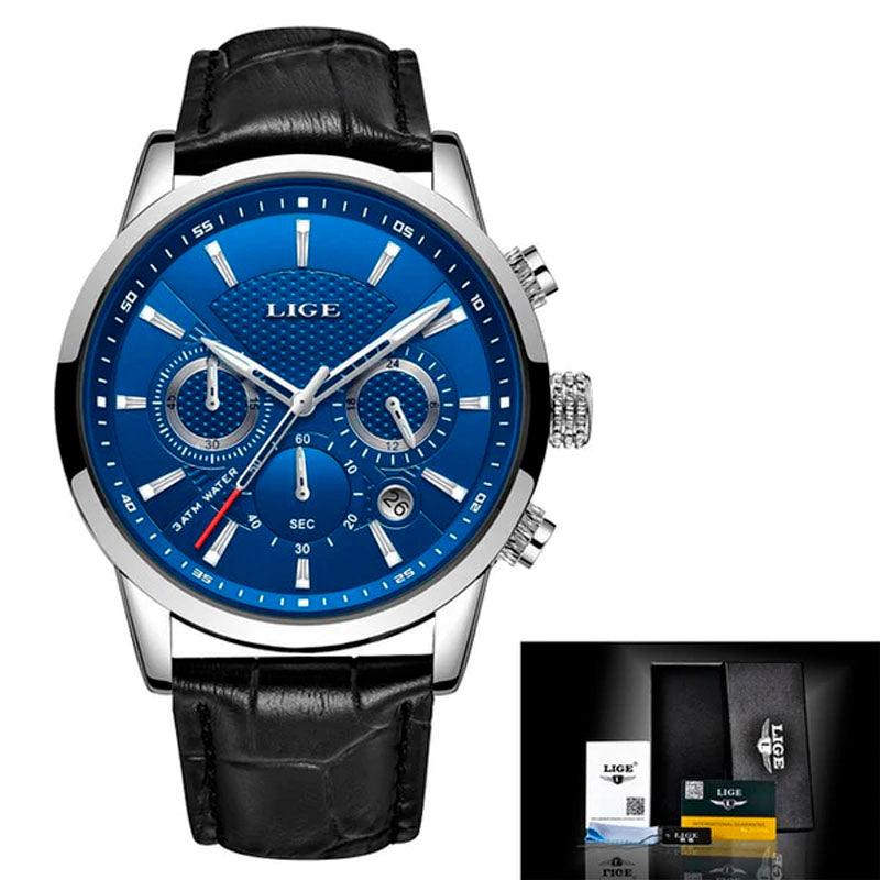Relógio Masculino Luxo Lige Couro Rond - Sundian - Sundian