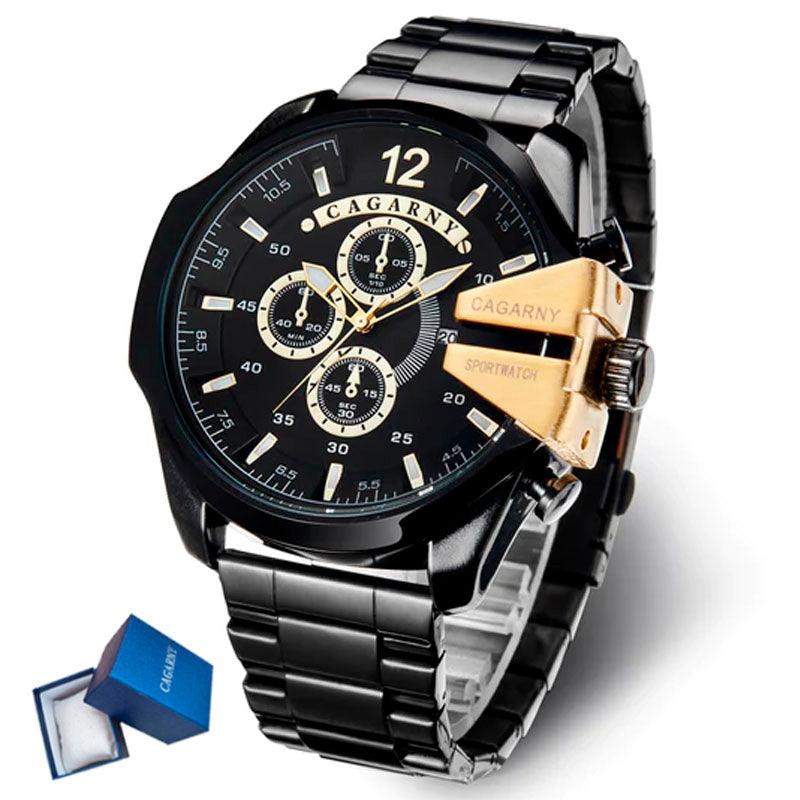 Relógio Masculino Cagarny Steel Militar - Sundian - Sundian
