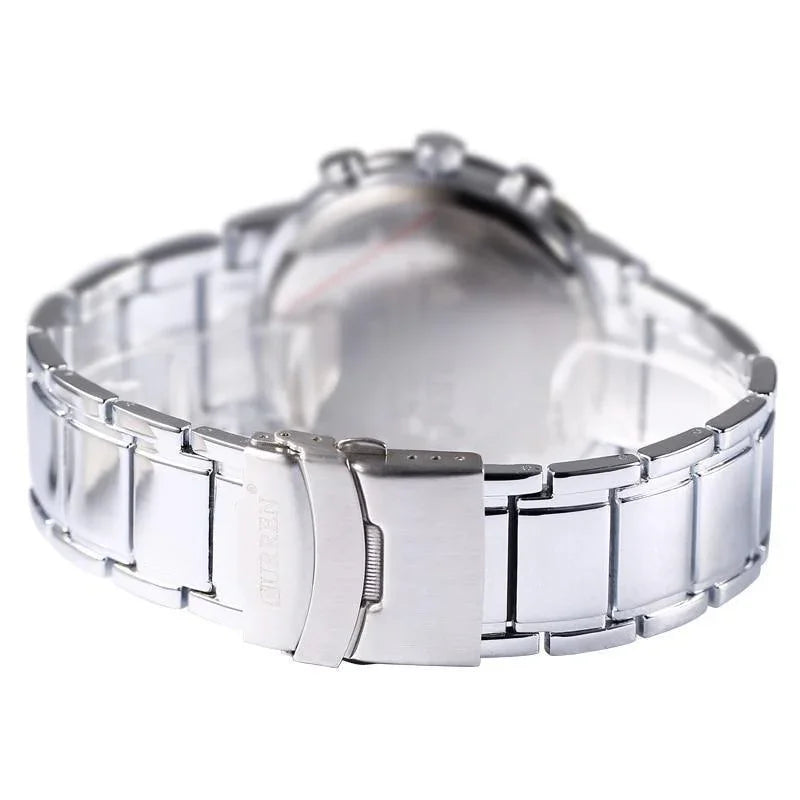 Reloj de cuarzo casual para hombre: tacto suave y aspecto encantador.