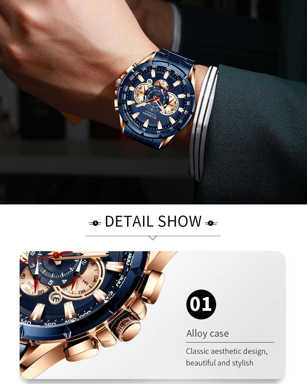 Relógio Curren Masculino Regal Hour - Sundian - Sundian