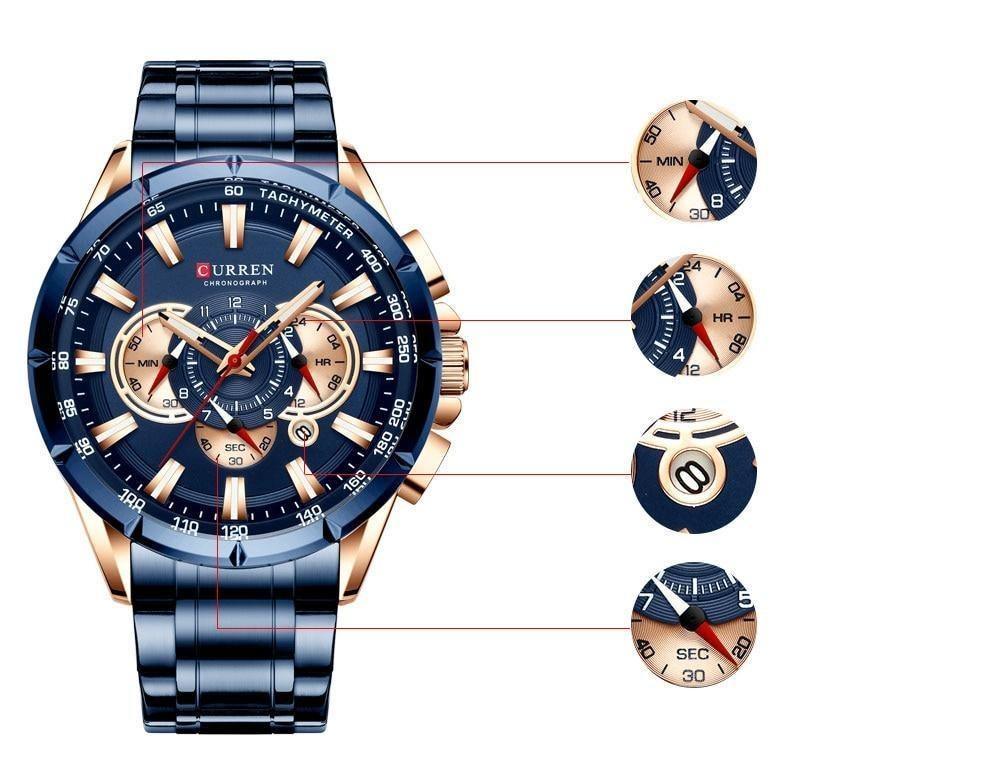 Relógio Curren Masculino Regal Hour - Sundian - Sundian