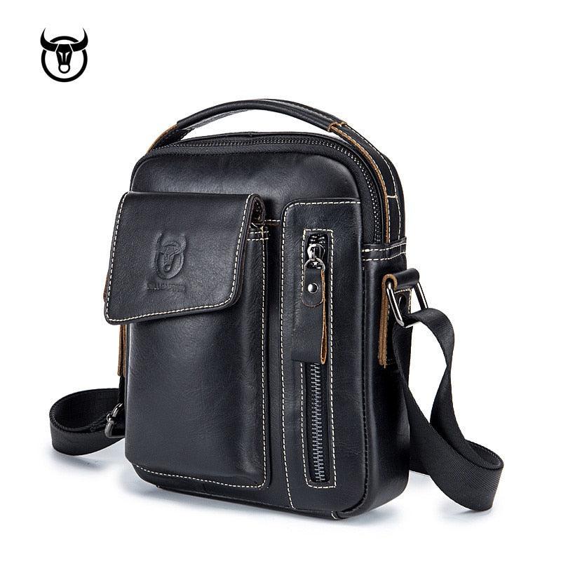 Bolsa de Ombro Bull Capitão Couro Legítimo - Sundian