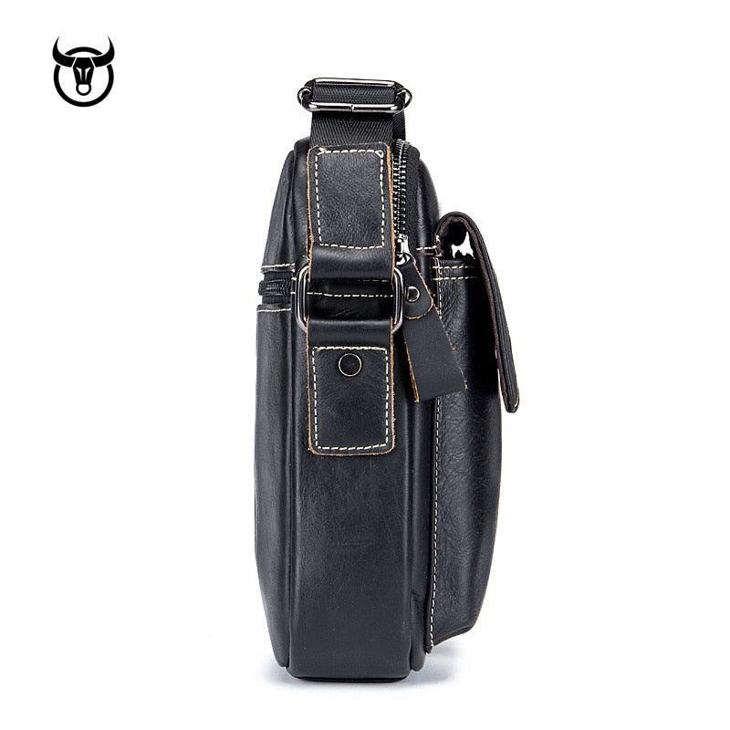 Bolsa de Ombro Bull Capitão Couro Legítimo - Sundian