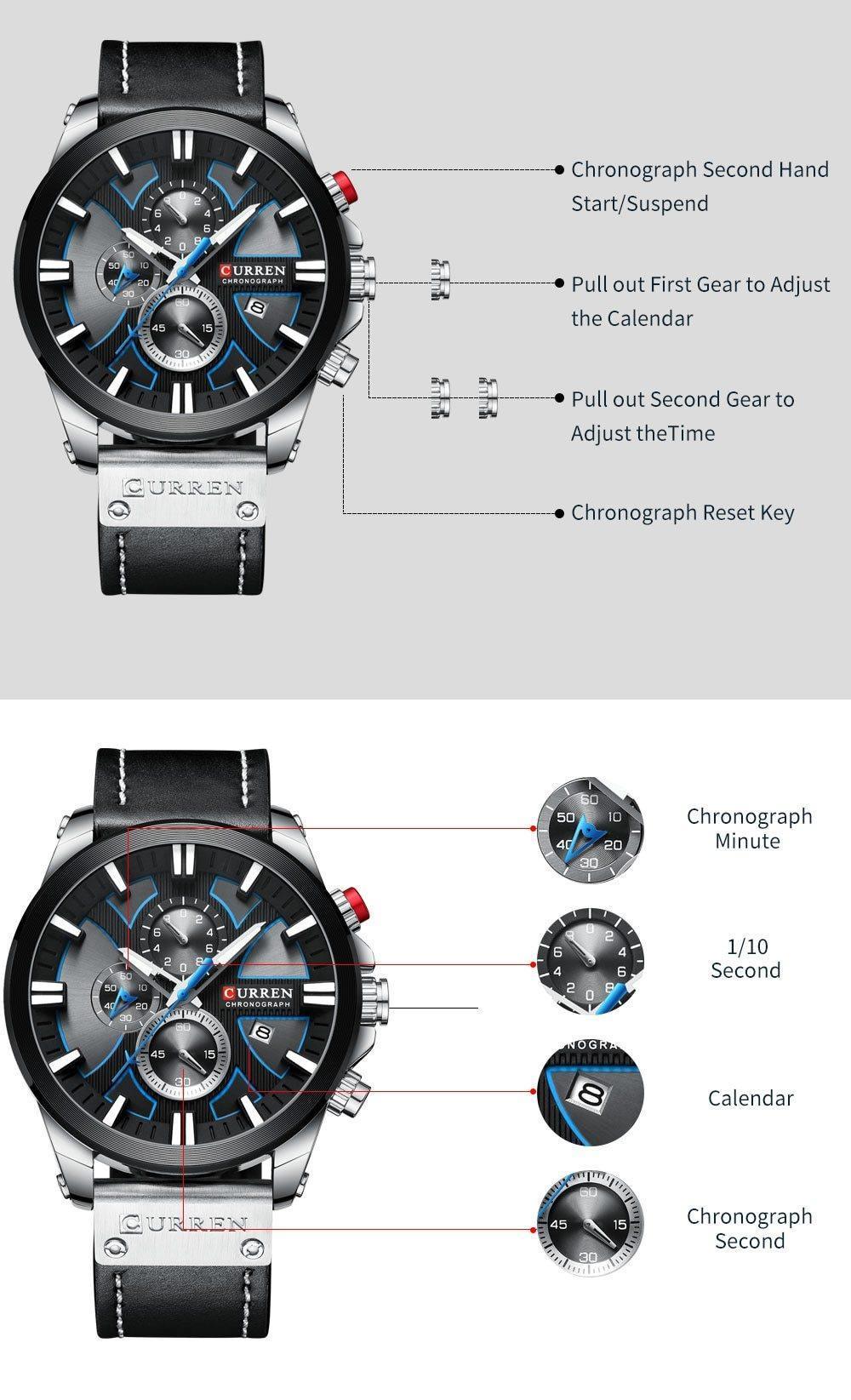 Relógio Casual Masculino Chronograph - Sundian - Sundian