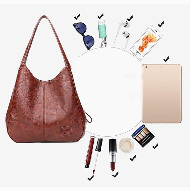 Bolsa Feminina de Couro Bella - Sundian