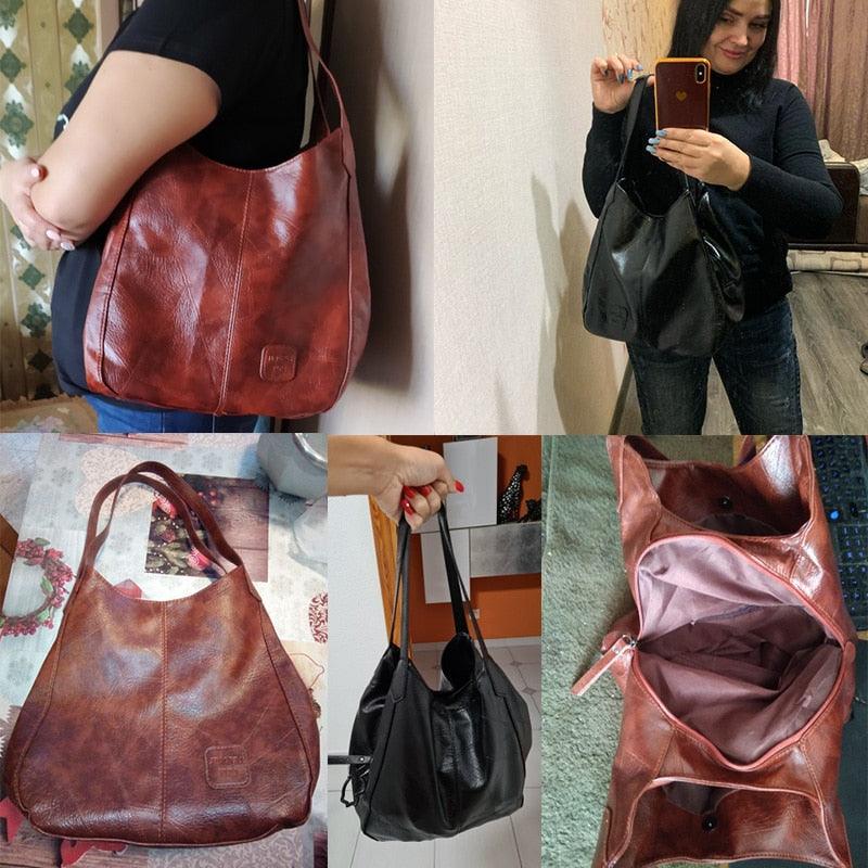 Bolsa Feminina de Couro Bella - Sundian
