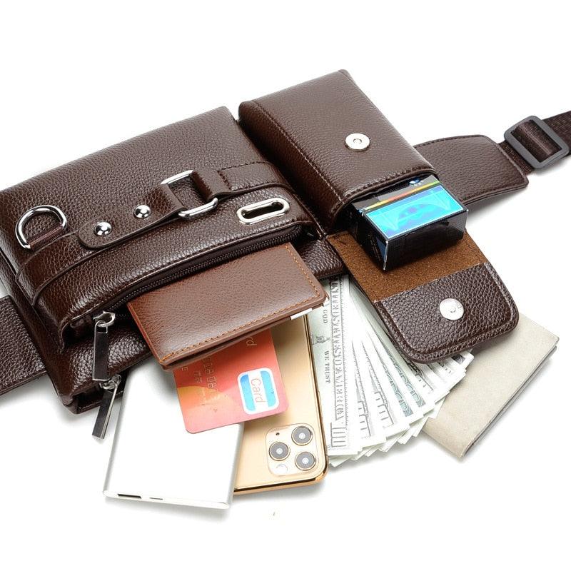 Pochete Masculina Transversal Bolsa de Ombro Multifuncional - Sundian - Sundian