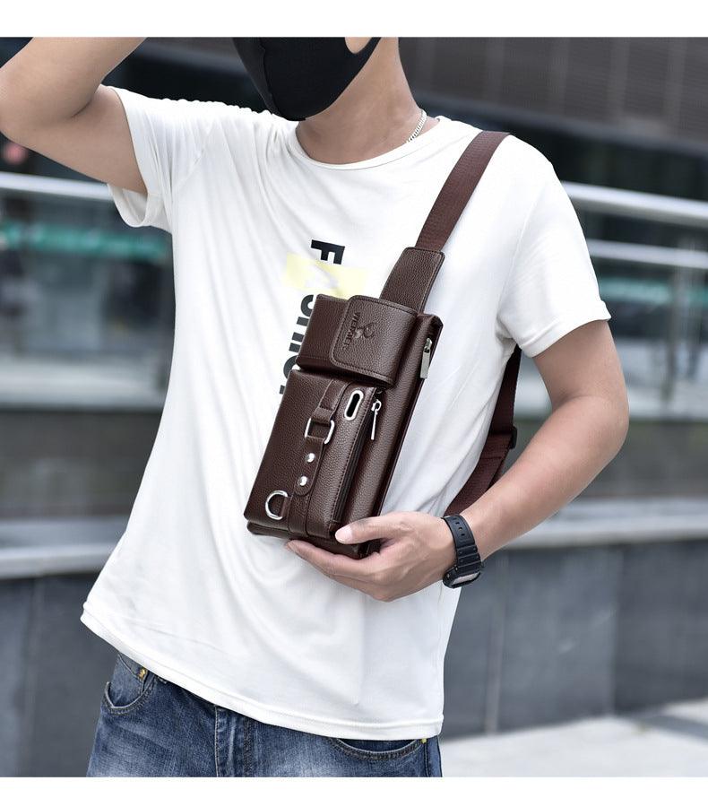 Pochete Masculina Transversal Bolsa de Ombro Multifuncional - Sundian - Sundian