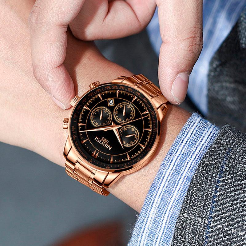 Relógio Masculino Nibosi Inox Gentleman - Sundian - Sundian