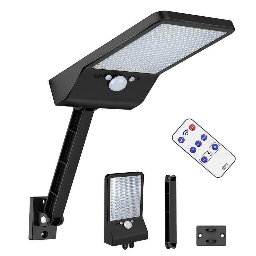 Foco solar LED súper económico con control remoto