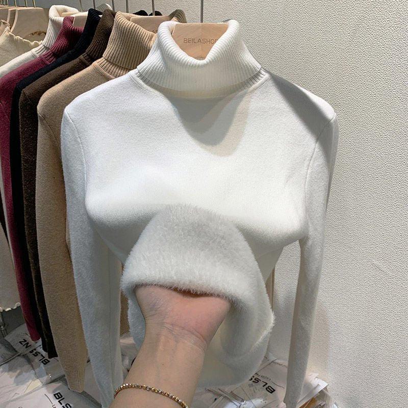 Suéter Feminino Peluciado Gola Alta - Sundian - Sundian