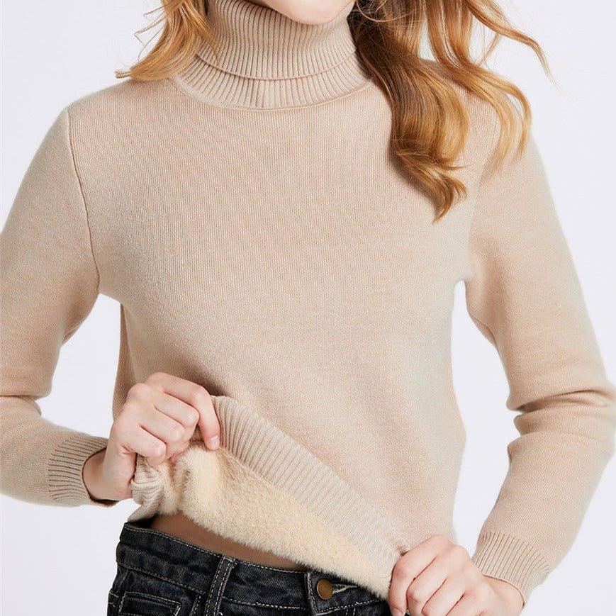 Suéter Feminino Peluciado Gola Alta - Sundian - Sundian