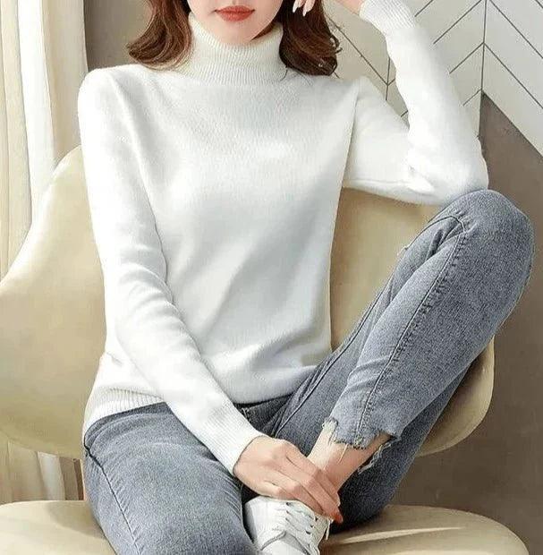 Suéter Feminino Peluciado Gola Alta - Sundian - Sundian